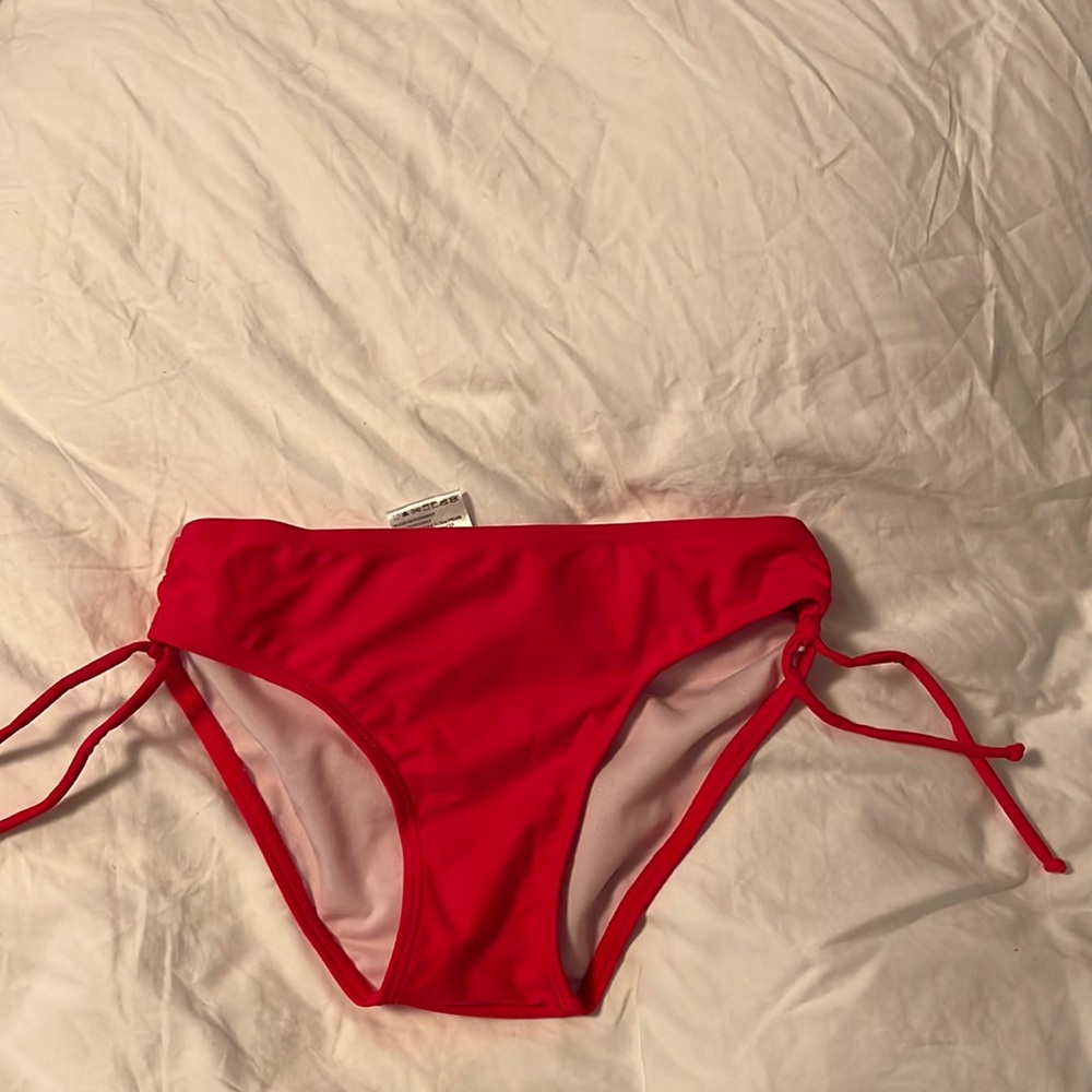 Red swim bottoms